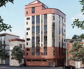 Modern Residential Building-ID:439159916