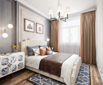 New Chinese Style Bedroom-ID:104856974