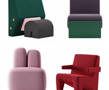 Modern Single Sofa-ID:370897057