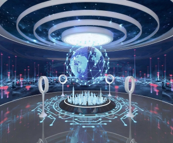 Modern Exhibition Hall-ID:827349905