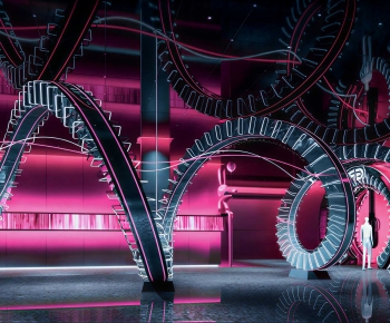 Modern Exhibition Hall-ID:705971967