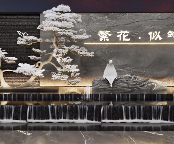 New Chinese Style Rockery Waterscape-ID:900046113