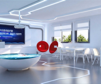 Modern Exhibition Hall-ID:587245945