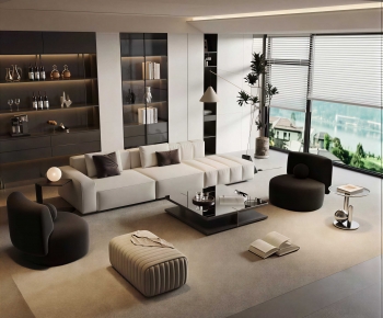Modern A Living Room-ID:524736882