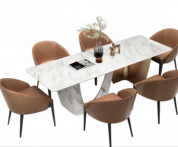 Modern Dining Table And Chairs-ID:589771999