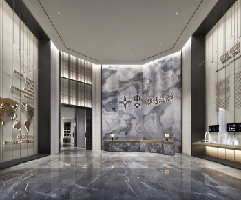Modern Office Reception Desk-ID:825002917