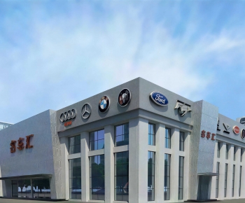 Modern Appearance Of Commercial Building-ID:104873903