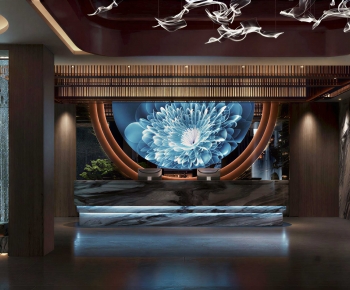 New Chinese Style Lobby Hall-ID:307466984