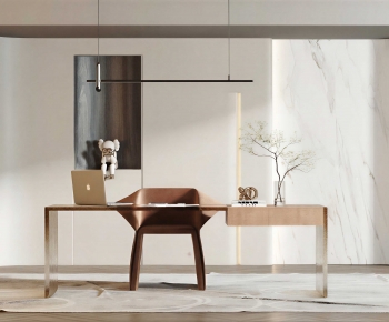 Modern Computer Desk And Chair-ID:980989932