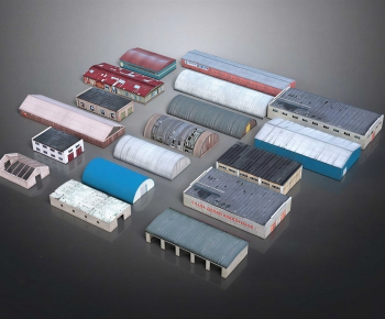 Modern Industrial Building-ID:899703988