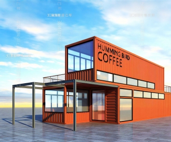 Modern Appearance Of Commercial Building-ID:713009887
