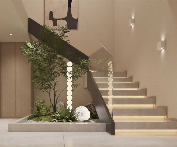 New Chinese Style Stairwell-ID:863114127
