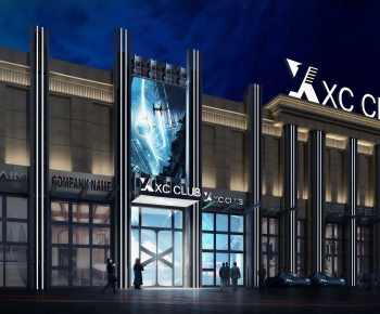 Modern Building Appearance-ID:628463036