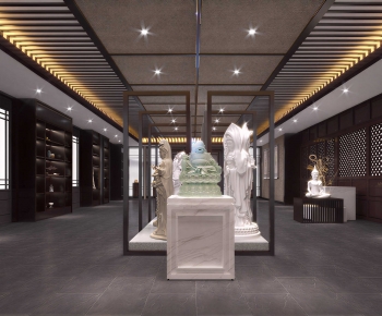 New Chinese Style Exhibition Hall-ID:450486905