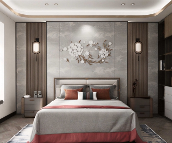 New Chinese Style Bedroom-ID:292449003