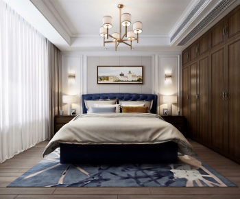 American Style Bedroom-ID:664911031