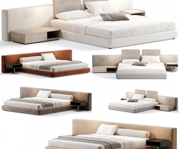 Modern Double Bed-ID:820185907