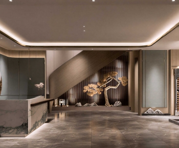 New Chinese Style Lobby Hall-ID:775141001