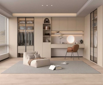 Modern Clothes Storage Area-ID:376492982