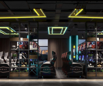 Industrial Style Internet Cafe-ID:906589038