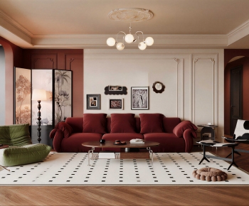 French Style A Living Room-ID:168919641