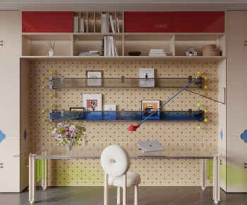 Modern Computer Desk And Chair-ID:751511101