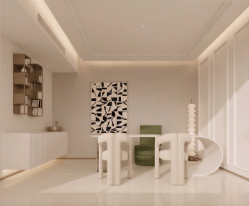 Modern Wabi-sabi Style Dining Table And Chairs-ID:548529657