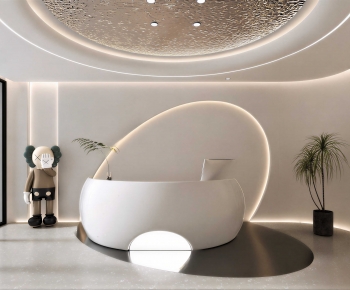 Modern Office Reception Desk-ID:307490116