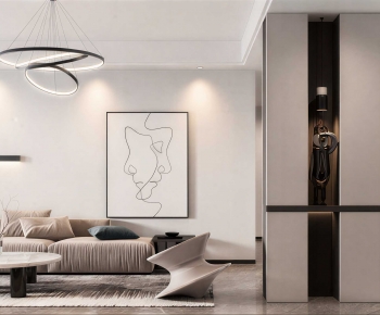 Modern A Living Room-ID:887598043