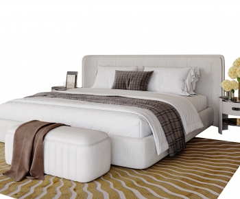 Modern Double Bed-ID:631439927