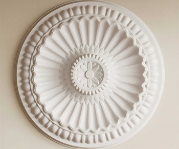 European Style Plaster Carved Top Plate-ID:691026933