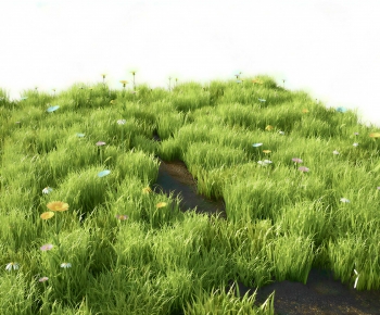 Modern Flowers And Grass-ID:115011936