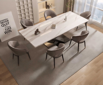 Modern Dining Table And Chairs-ID:646065005