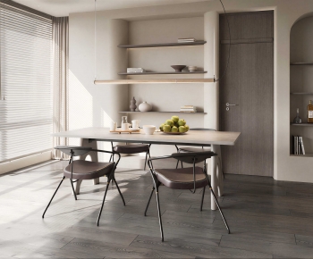 Modern Dining Table And Chairs-ID:369407898