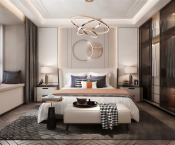 New Chinese Style Bedroom-ID:522826916