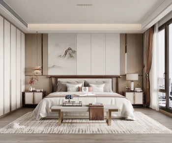New Chinese Style Bedroom-ID:822791109