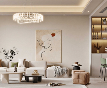 Modern A Living Room-ID:290252924