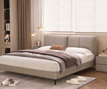 Modern Double Bed-ID:912542105