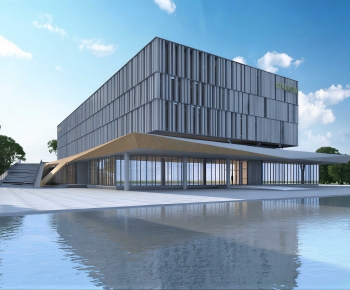 Modern Appearance Of Commercial Building-ID:611939919