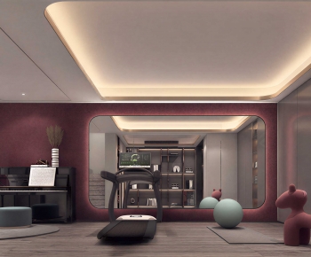 Modern Home Fitness Room-ID:510457995