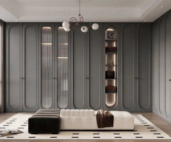French Style Clothes Storage Area-ID:672593127