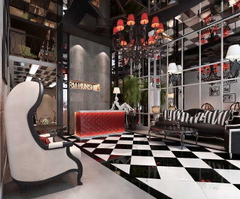 Modern Office Reception Desk-ID:872209074