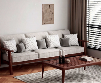 Modern Three-seat Sofa-ID:197930365
