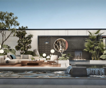 New Chinese Style Courtyard/landscape-ID:637016066