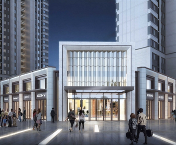 Modern Appearance Of Commercial Building-ID:203150998