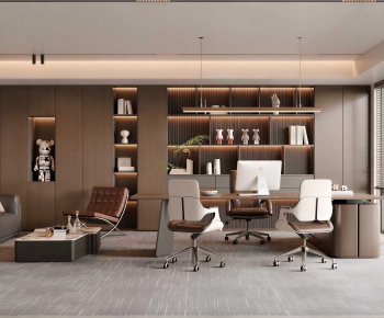 New Chinese Style Manager's Office-ID:681077008