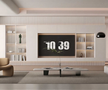 New Chinese Style A Living Room-ID:165555954
