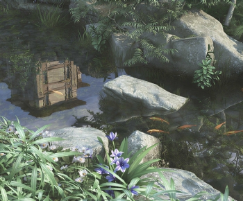 Modern Rockery Waterscape-ID:112936029