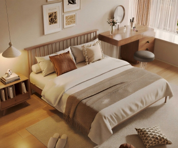 Modern Double Bed-ID:956154112