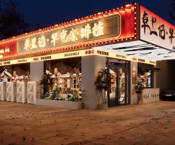 New Chinese Style Facade Element-ID:941462045